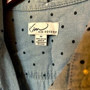 Kim Rogers blue Jean button down